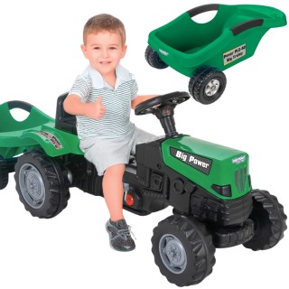 Minamas traktorius | Big PowerTrac su priekaba XXL | nuo 3 metų | WOOPIE 53736