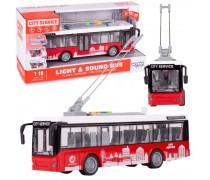 Interaktyvus žaislinis troleibusas | su garso ir šviesos efektais | Woopie 53798 Interaktyvus žaislinis troleibusas | su garso ir šviesos efektais | Woopie 53798