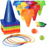 Lauko žaidimų rinkinys 3in1 | Žiedų ir maišelių mėtymas | Woopie 54023