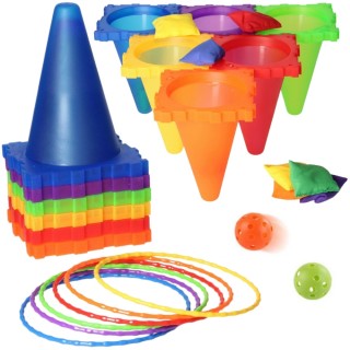 Lauko žaidimų rinkinys 3in1 | Žiedų ir maišelių mėtymas | Woopie 54023 Lauko žaidimų rinkinys 3in1 | Žiedų ir maišelių mėtymas | Woopie 54023