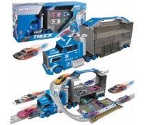 Žaislinis policijos sunkvežimis - trasa | su 4 mašinėlėmis ir paleidėju | Woopie 54030