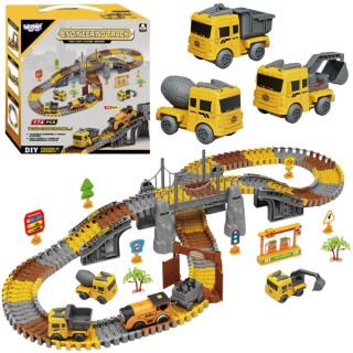 Statybų trasa su mašinėlėmis | 174 elementai | Woopie 54092 Statybų trasa su mašinėlėmis | 174 elementai | Woopie 54092