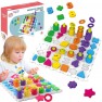 Edukacinė dėlionė | Montessori | raidės ir skaičiai | WOOPIE 54153