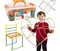 Konstrukciniai šiaudeliai | 1200 dalių | WOOPIE 54269 Konstrukciniai šiaudeliai | 1200 dalių | WOOPIE 54269