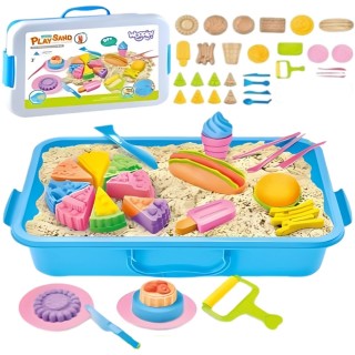 Kinetinio smėlio rinkinys | restoranas staliuke su formelėmis | WOOPIE 54795