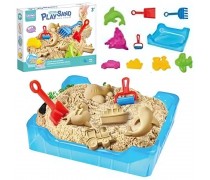 Kinetinis smėlis | 0,5 kg rinkinys su formelėmis ir dėže | Woopie 548010