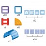 Magnetinės kaladėlės | 3D edukacinis konstruktorius Pilis 100 vnt. | Woopie 54856