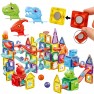 Magnetinis konstruktorius | 3D kaladėlės su kamuoliukų trasa 170 vnt. | WOOPIE 54863