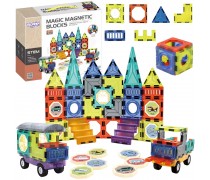 Magnetinis konstruktorius 3D | Pilis ir transporto priemonės | WOOPIE 54870