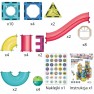 Magnetinis konstruktorius | Kamuoliukų trasa | Edukacinis 3D rinkinys 42 el. | WOOPIE 54917