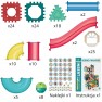 Magnetinis konstruktorius Kamuoliukų trasa | Edukacinis 3D rinkinys 128 vnt. | WOOPIE 54931