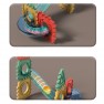 Magnetinis konstruktorius su kamuoliukų trasa | Edukacinis 3D rinkinys, 228 vnt. | WOOPIE 54948