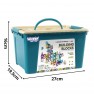 Magnetinis konstruktorius su kamuoliukų trasa | Edukacinis 3D 126 dalys | WOOPIE 54955
