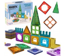 Magnetinės kaladėlės | 3D edukacinis pilies rinkinys 30 vnt. | WOOPIE 54962
