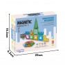 Magnetinės kaladėlės | 3D edukacinis pilies rinkinys 30 vnt. | WOOPIE 54962