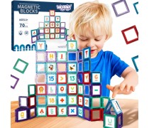 Magnetinės kaladėlės | Mokomės raidžių 70 dalių | Woopie 54993 Magnetinės kaladėlės | Mokomės raidžių 70 dalių | Woopie 54993