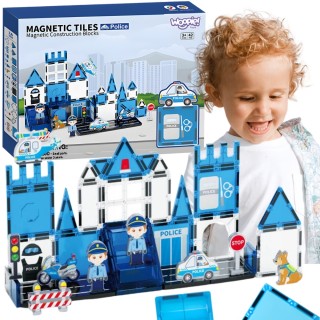 Magnetinis konstruktorius | 3D Policijos komisariatas 42 dalys | Woopie 55006