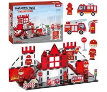 Magnetinės kaladėlės | Gaisrinės rinkinys 48 vnt. | WOOPIE 55013