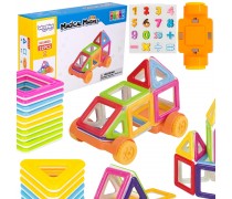 Magnetinės kaladėlės | Mini konstrukcijos 22 vnt. | WOOPIE 55044