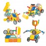 Magnetinis konstruktorius | 3D transporto priemonės 80 vnt. | WOOPIE 55051