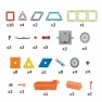 Magnetinis konstruktorius | 3D transporto priemonės 80 vnt. | WOOPIE 55051