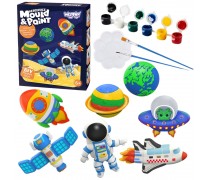 Kūrybinis gipso liejimo ir dažymo rinkinys | Kosmosas | Woopie 55297 Kūrybinis gipso liejimo ir dažymo rinkinys | Kosmosas | Woopie 55297