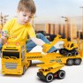 Sunkvežimis autovežis su statybine technika | su šviesos ir garso efektais | WOOPIE 55358