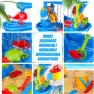 Smėlio ir vandens žaidimų stalas | didelis interaktyvus vandens parkas | WOOPIE 55716
