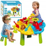 Vandens staliukas ir smėlio dėžė 2in1 | su kėdute | WOOPIE 55723