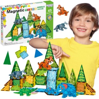 Magnetinis konstruktorius | 3D konstruktorius Džiunglių gyvūnai | Woopie 558600 Magnetinis konstruktorius | 3D konstruktorius Džiunglių gyvūnai | Woopie 558600