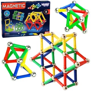 Magnetinis konstruktorius | 3D konstrukcinis 58 vnt. | WOOPIE 55891