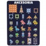 Magnetinis konstruktorius | Šviečiantis 3D Dinozaurų parkas 124 vnt. | WOOPIE 55921