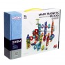 Magnetinis konstruktorius su kamuoliukų trasa | 113 detalių | WOOPIE 55945