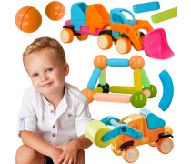Magnetinis konstruktorius | Transporto priemonės | WOOPIE 55983