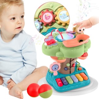 Interaktyvus edukacinis žaislas | su pianinu ir LED apšvietimu | WOOPIE 56157