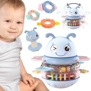 Sensorinis žaislas | Bitutė 2-in-1 Barškutis Kramtukas | WOOPIE 56164