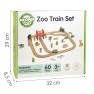Medinė traukinių trasa | ZOO XL rinkinys 60 dalių | WOOPIE GREEN 56423