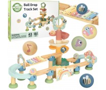 Medinė kamuoliukų trasa | su ksilofonu GREEN | WOOPIE 56461 Medinė kamuoliukų trasa | su ksilofonu GREEN | WOOPIE 56461