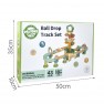 Medinė kamuoliukų trasa | su ksilofonu GREEN | WOOPIE 56461