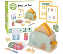 Medinis skrudintuvas | pusryčių rinkinys su priedais GREEN FSC | WOOPIE 56478
