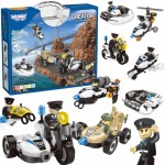 Konstruktorius | Policijos transporto priemonės 8in1 STEAM | Woopie 56645