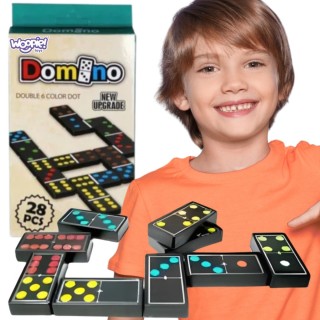 Domino žaidimas | loginis šeimos žaidimas 28 kaladėlės | WOOPIE 56652