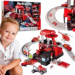 Žaislinis garažas | Dviaukštis 43 el. | WOOPIE 56935