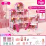 Lėlių namelis | Vila su priedais ir lėle 296 el. | WOOPIE 56997