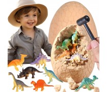 Archeologo rinkinys | Dinozauro kiaušinis su 12 figūrėlių | Woopie 57048