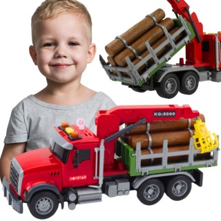 Žaislinis miškavežis su kranu | su garsais ir šviesomis 1:14 | Woopie 57277