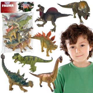Dinozaurų figūrėlių rinkinys | 6 vnt., T-Rex | WOOPIE 57284 Dinozaurų figūrėlių rinkinys | 6 vnt., T-Rex | WOOPIE 57284