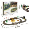 Elektrinis traukinukas su trasa | Retro ferma XL 66 dalys | Woopie 57345