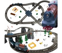 Elektrinis traukinukas | XXL trasa su kroviniu 90 dalių | Woopie 57482 Elektrinis traukinukas | XXL trasa su kroviniu 90 dalių | Woopie 57482