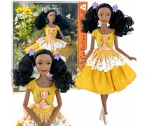 Lėlė Emi | 32 cm madinga apranga ir juodi plaukai | Woopie Royal 57581